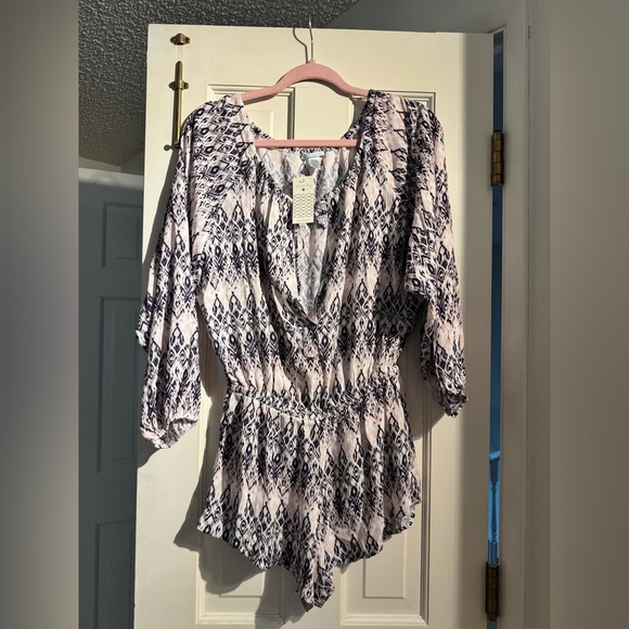 NEW Eberjey Revolve Rumba Reed Romper Pink Tie Since Small/Medium NWT - Picture 3 of 7